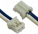 JST TYPE PHR-2, Leads BLUE=165mm WHITE=105mm AWG24 STRIP & TIN.