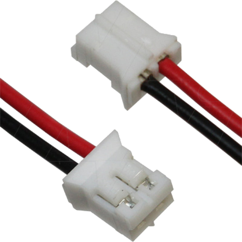 JST Type PHR-2, Leads BLACK (P1) & RED (P2)=250mm AWG24.