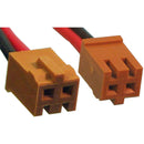JAE IL-G-2S-S3C2 Male Connector, Leads RED & BLACK=125mm AWG22.