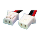 Molex Type 51004-0200, Leads RED=75mm BLACK=120mm STRIP & TIN.