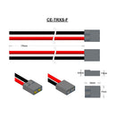 Traxxas Type Female Connector, Leads RED & BLACK=170mm AWG12.