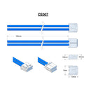 JST Type EHR-2, 2 x Blue Leads 100mm