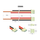 Molex Type 50-37-50-33 Male 5264-3 - 24AWG B=75mm R=78mm Centre=133mm - Stripped & Tinned