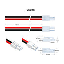 Nikko type assembly Male with leads. JST small ELP-02V