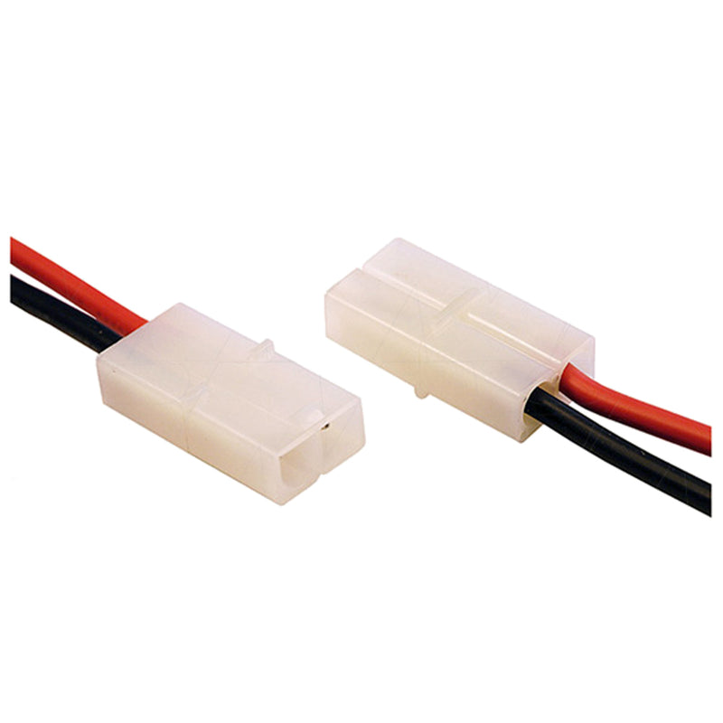 Tamiya Type Connector Female Housing-Male Pin, 16AWG Silicone leads 133mm. JST-Solterco LR02F-1