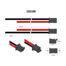 Hirose DF3-2S-2C Male, 24AWG, 80mm Red & 105mm Black Leads, Strip & Tin 3mm, Pin 1 Red