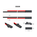 Molex Type 50-57-9402, 22AWG Black 96mm, Red 46mm, Strip & Tin 5mm