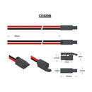 JAE IL-L2S-S3L-B-(N) Male connector c-w 150mm 22AWG lead assembly. Pin 1 Black.