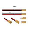 JAE IL-2S-S3L-N, 22AWG, B-R=300mm, Blunt Cut