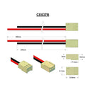 Molex Type 22-01-3037, 22AWG, Pin1 = Empty, Pin2 = Black 240mm, Pin3 = Red 300mm, Strip and Tin