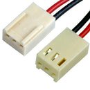 Molex Type 22-01-3037, 22AWG, Black and Red=300mm, Blunt Cut