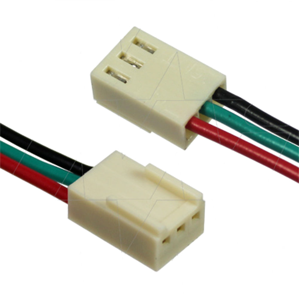 Molex Type 22-01-3037, 22AWG, Pin1=Red 130mm, Pin2=Green 190mm, Pin3=B