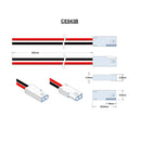 Molex Type 03-06-1023, 18AWG Leads 300mm,Cut Pin 1 Black