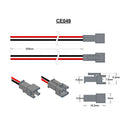 JST Female Type SMR-02V-B, Red & Black 325mm.