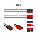 Anderson Powerpole 15-45 style Connector 17AWG Black&Red 200mm Cable 12A rated