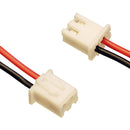 JST Assy XHP-2, 26 AWG, Black & Red 160mm leads, Blunt cut