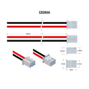 JST Assy XHP-2, 26 AWG, Black & Red 160mm leads, Blunt cut