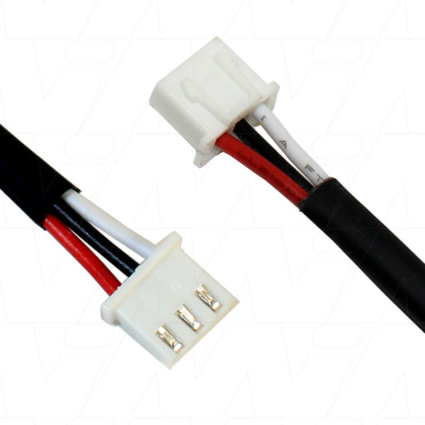 JST Type XHP-3 Male, 22AWG UL1007, Pin 1 Red, Pin 2 Black, P