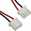 JST Type XHP-3 Male 24AWG UL1007, Pin 1 Red 200mm, Pin 2 Empty, Pin 3 Black 200mm.