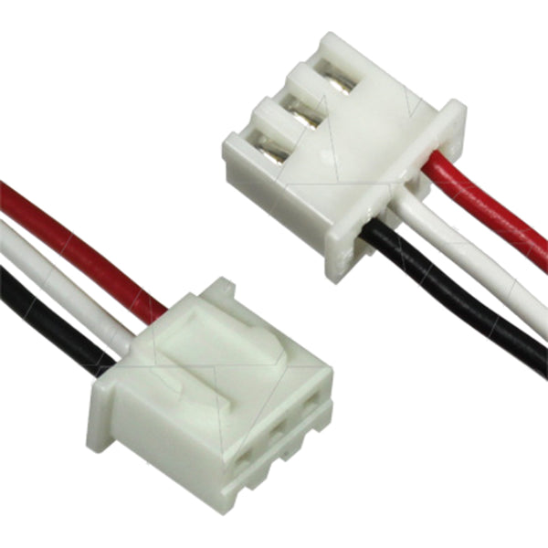 JST Type XHP-3 Male 24AWG Pin 1 Red, Pin 2 White, Pin 3 Black. 200mm L