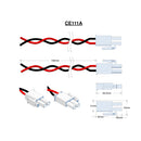 AMP 172165-1, 20AWG UL1007, 6"" flat overall length, twist length of wire approx 16 times.