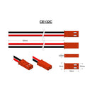 Futaba Red BEC Lead 150mm Male JST. PIN 1 = Black, PIN2 = Red.