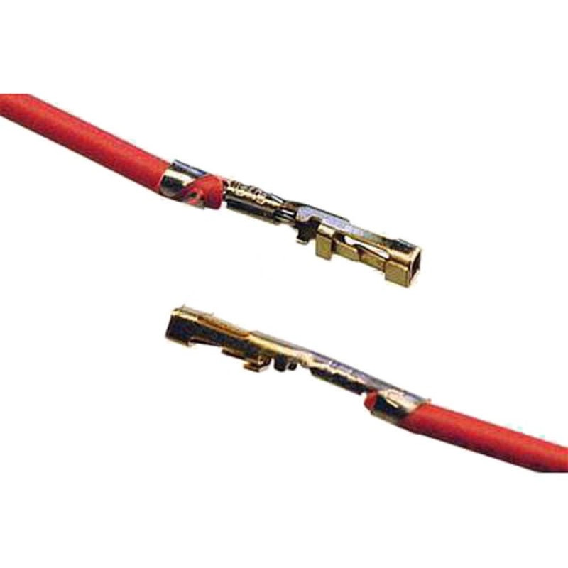 Misc Contact 4000-T, Red, 24AWG, 12.00" (300mm) Blunt Cut