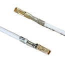 Misc Contact 4000-T, White, 24AWG, 12.00" Blunt Cut.