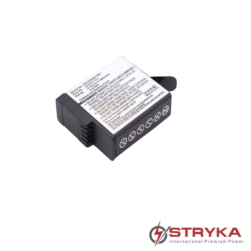 Stryka Battery to suit GoPro Hero 5 3.85V 900mAh Li-ion