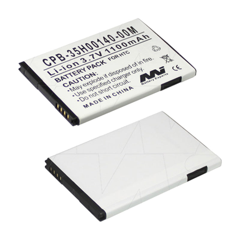 3.7V 1100mAh LiIon Mobile Phone battery suit. for HTC, T-Mobile