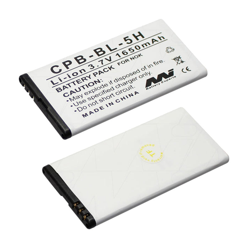 3.7V 1650mAh LiIon Mobile Phone battery