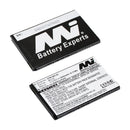 3.7V 1650mAh LiIon Mobile Phone battery