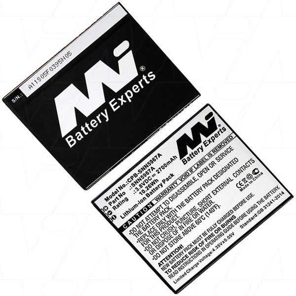 3.8V 2700mAh Li-Ion Mobile Phone Battery suitable for Motorola