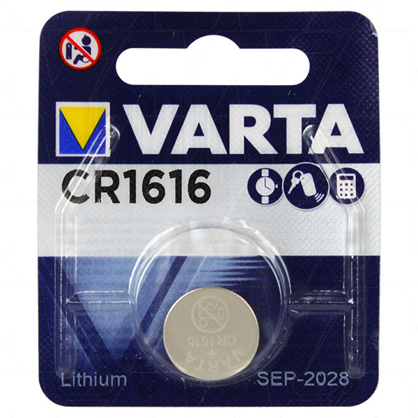 Varta CR1616 3V Lithium Coin Cell Blister of 1