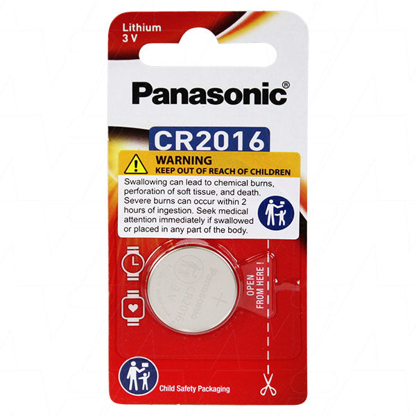 Panasonic CR2016 Consumer Lithium Battery Coin Cell