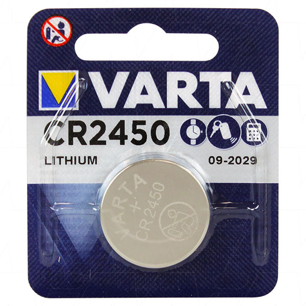 Varta CR2450 3V Lithium Coin Cell Blister of 1