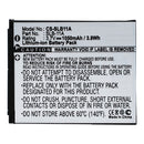Stryka Battery to suit SAMSUNG SLB11A 3.7V 1050mAh Li-ion