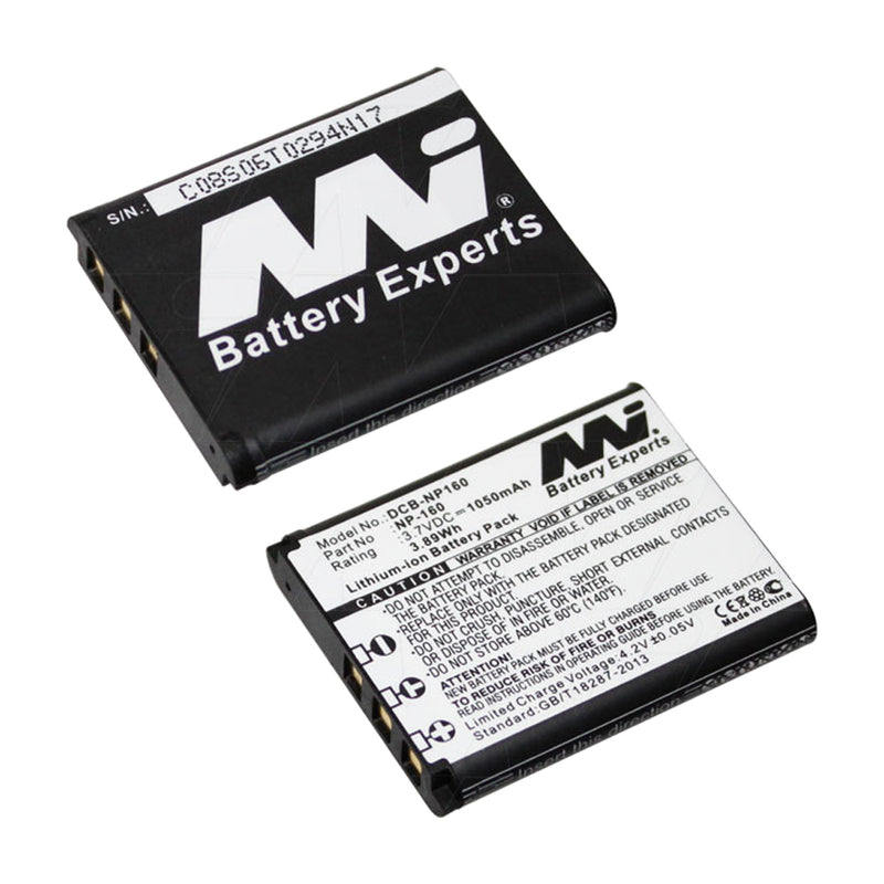 3.7V 1050mAh LiIon Digital Camera battery