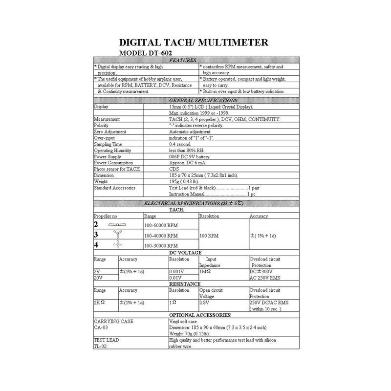 R-C Hobby Tachometer