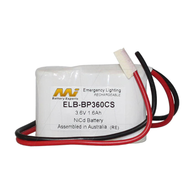 Emergency Lighting Battery Pack for White Lite 3-KR-DHL, BP360 & others 3xSC cell flatpack