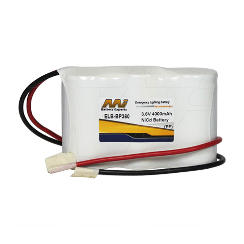 Emergency Lighting Battery Pack for White Lite 3-KR-DHL, BP360 & others 3xD cell flatpack