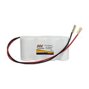 Emergency Lighting Battery Pack for White Lite 4xD flat