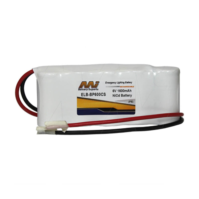 Emergency Lighting Battery Pack for White Lite 5-KR-DHL, BP600CS