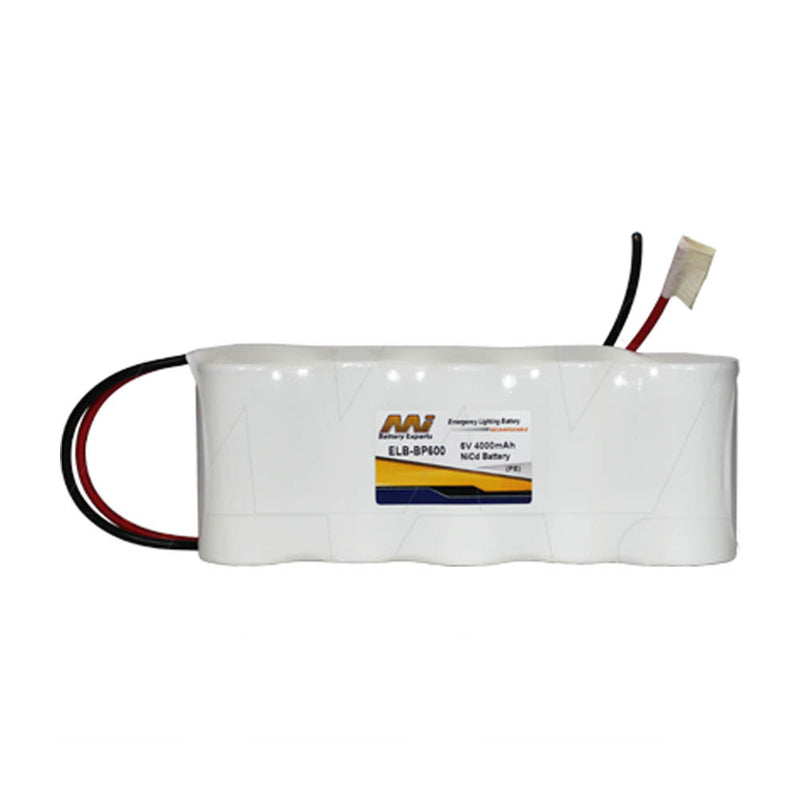 Emergency Lighting Battery Pack for White Lite 5 x D cell flat configuration