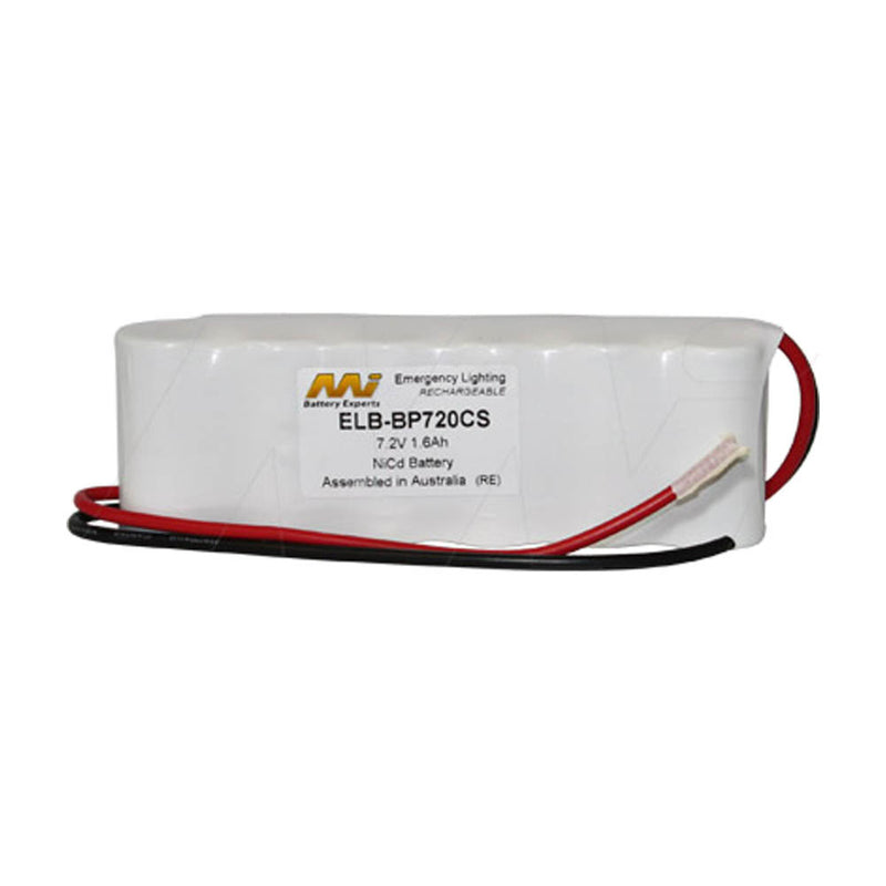Emergency Lighting Battery Pack for White Lite 6xSC flatpack with 300mm leads.