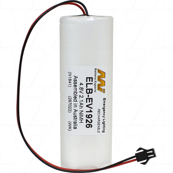 ELB-EV1926 4.8V 2.1Ah Ni-Cd Emergency Lighting Battery Pack 2x2 Twinstick