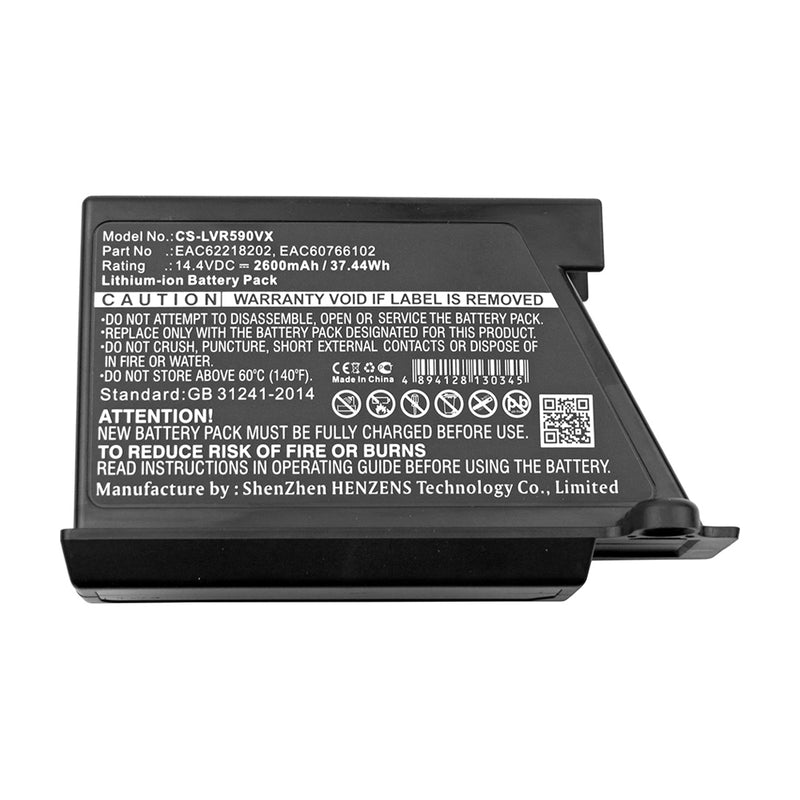 Stryka Battery to suit LG VR62601LV 14.4V 2600mAh Li-ion