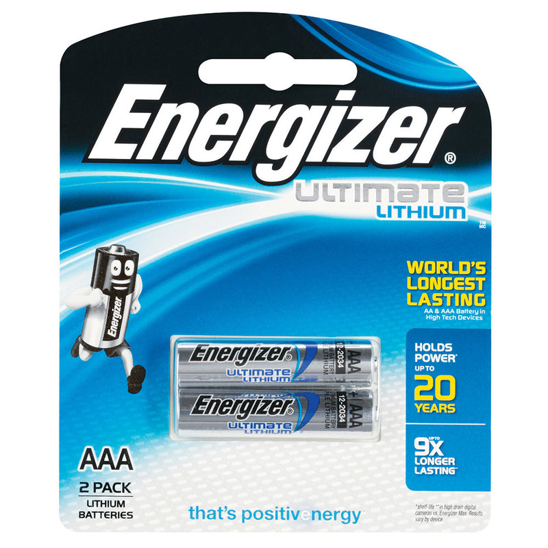 ENERGIZER LITHIUM 1.5V AAA batteries 2 pack