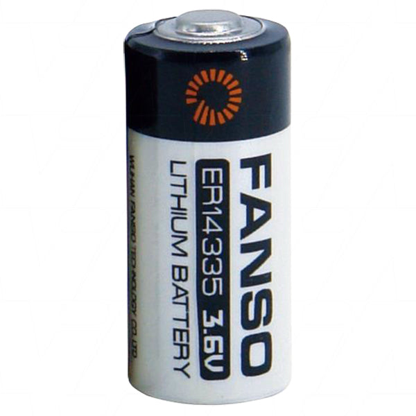 Fanso ER14335 2/3AA size 3.6V 1650mAh High Capacity Lithium Thionyl Chloride Battery - Bobbin Type