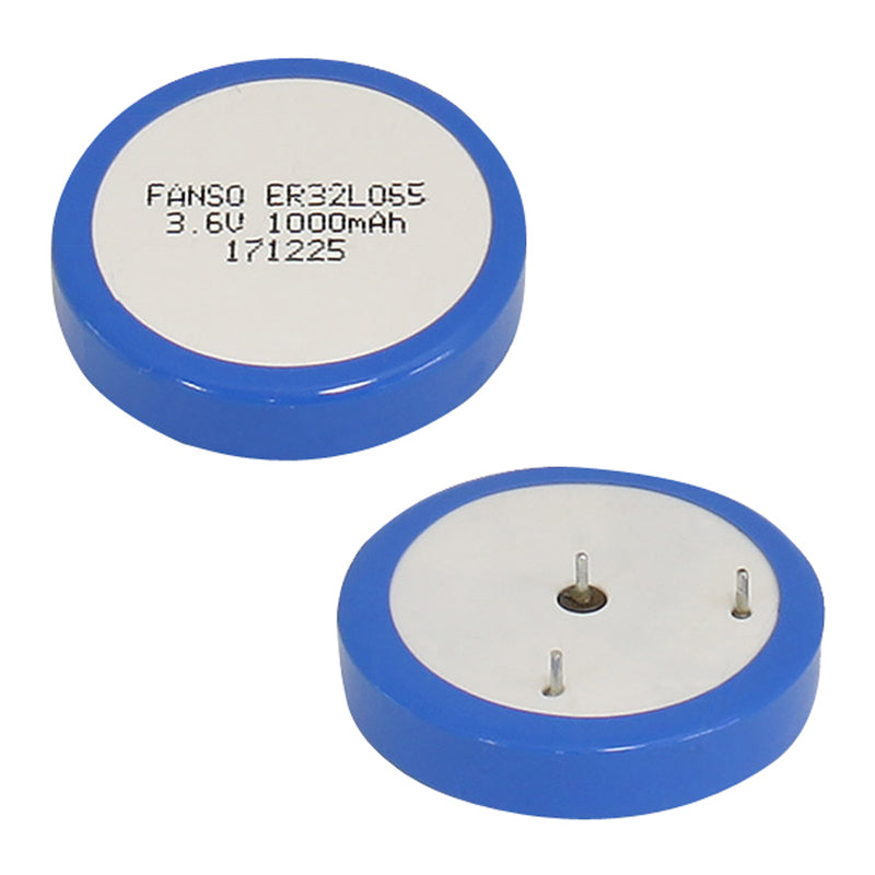 3.6V 1000mAh 1-10D Button Wafer Type Lithium Cell